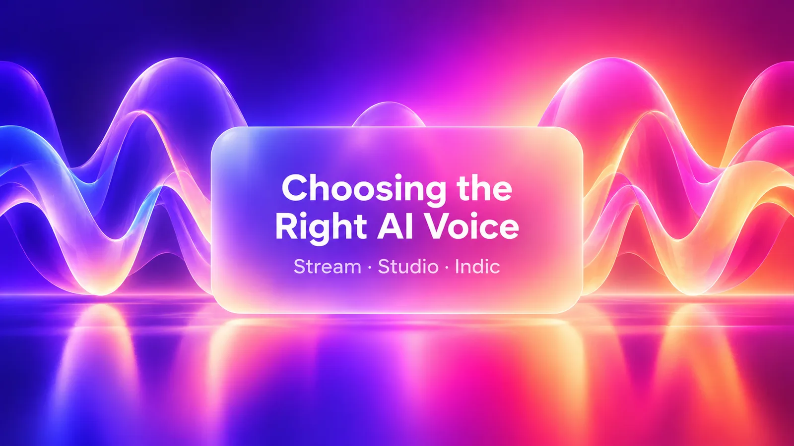 Nutaan Stream, Studio or Indic: Choosing the Right AI Voice
